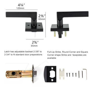 heavy duty square lever door lock