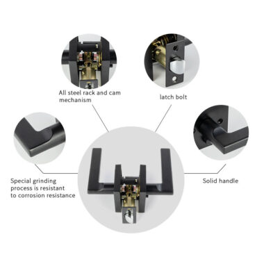heavy duty square lever door lock