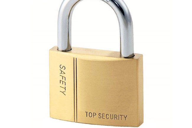 Solid brass copper padlock