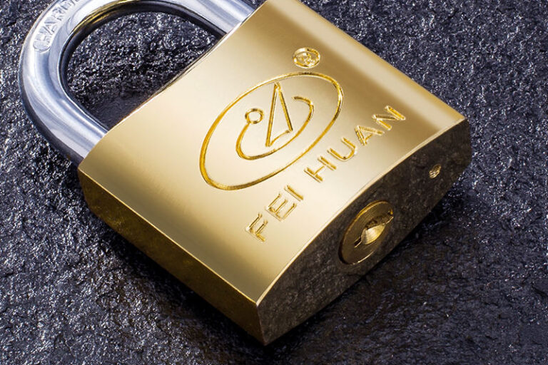 sprayed iron safety padlock