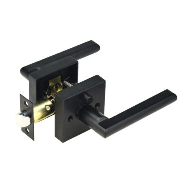 square tubular wooden door lock