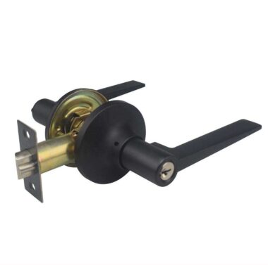 square tubular wooden door lock