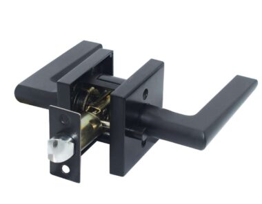 square tubular wooden door lock