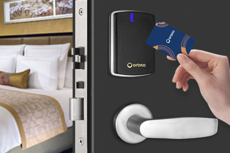 Orbita RFID Hotel Card Lock Touchless Keyless Access Control Smart Lock Factory (3) Orbita RFID hotel card lock