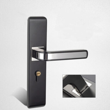 gray bedroom door handle lock