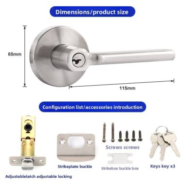 wooden bedroom bathroom door lock