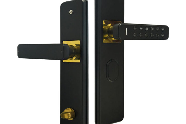 Bedroom Password Smart Door Lock Set Aluminum Alloy Security Handle (1) Bedroom Smart Door Lock Set