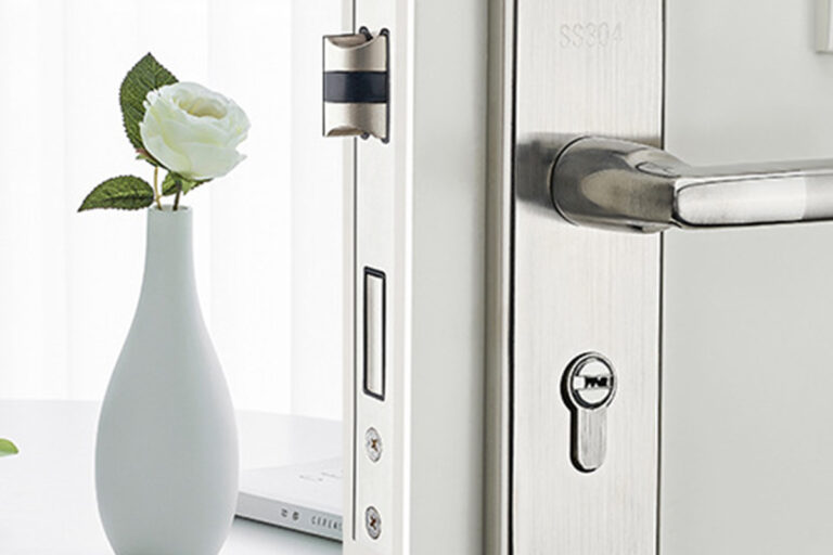 Indoor Stainless Steel Lever Door Lock With Keys for Wooden Interior Doors (8) Door Lock With Keys for Interior Doors