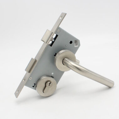 Close-up of Brass Lock Cylinder