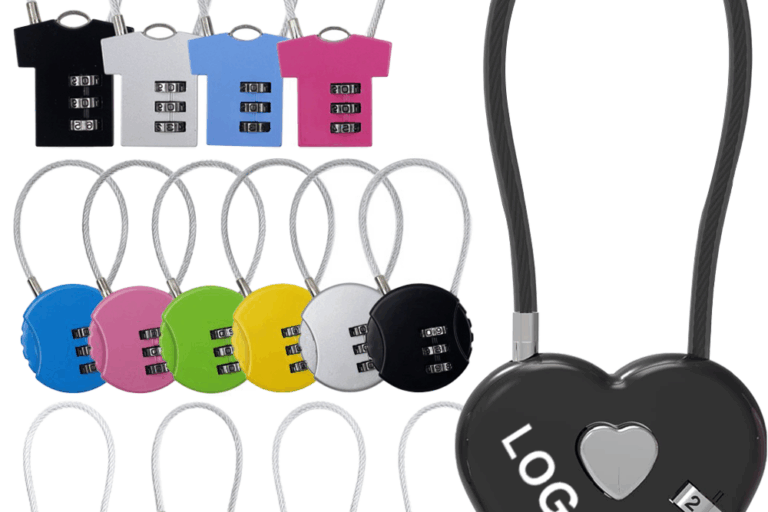 Wholesale Heart-Shaped Combination Padlock for Gym & Travel (2) Promotional Padlock Wholesale